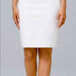 White House black market white pencil skirt